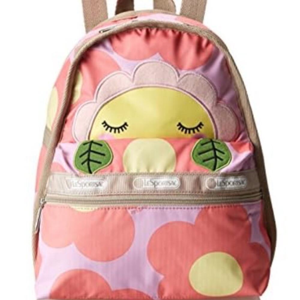 LeSportsac Megan Mini Pink Floral Kids Backpack Rare NWOT